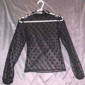 Sheer see-through blouse